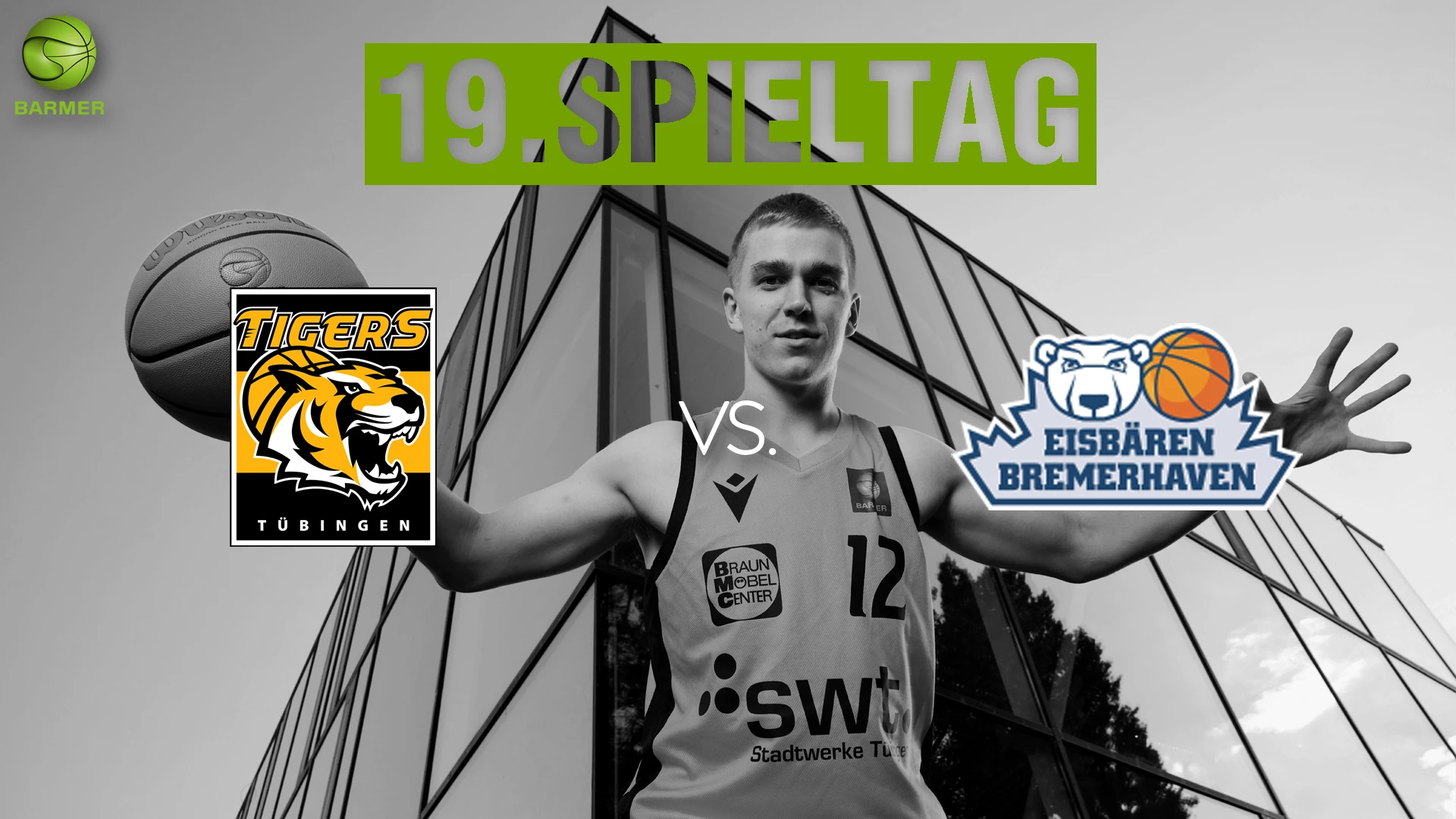 ProA: Tigers Tübingen vs. Eisbären Bremerhaven 28.01.2023 um 19:15 Uhr auf 